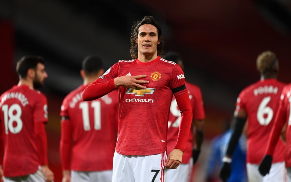 Отборите на Манчестър Юнайтед и Евертън играят при резултат 1:0