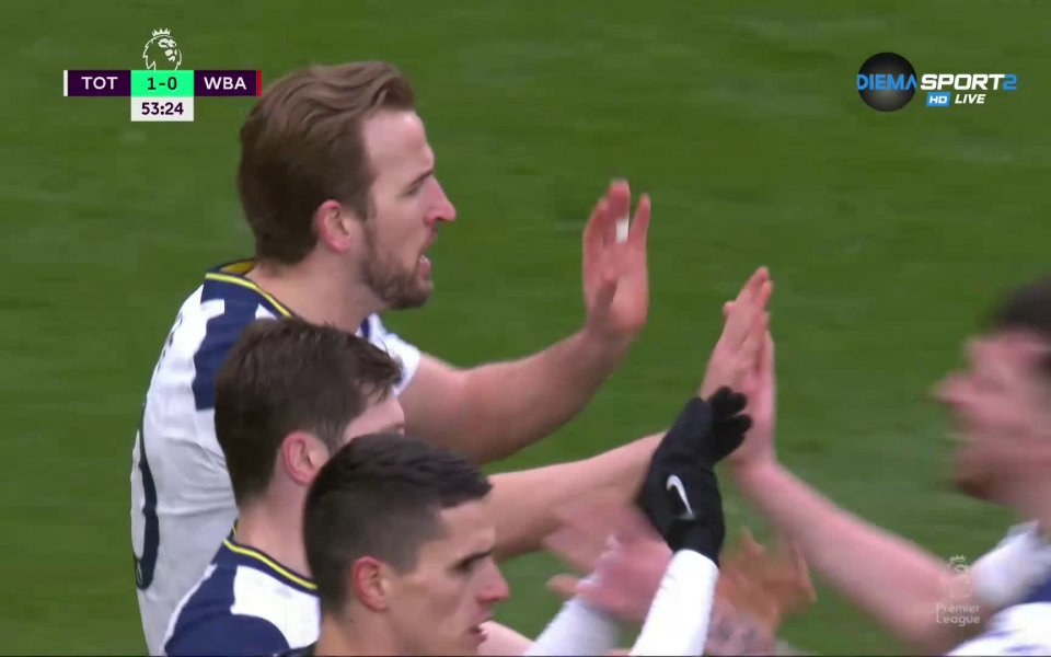 Хари Кейн откри резултата в полза на Тотнъм срещу Уест