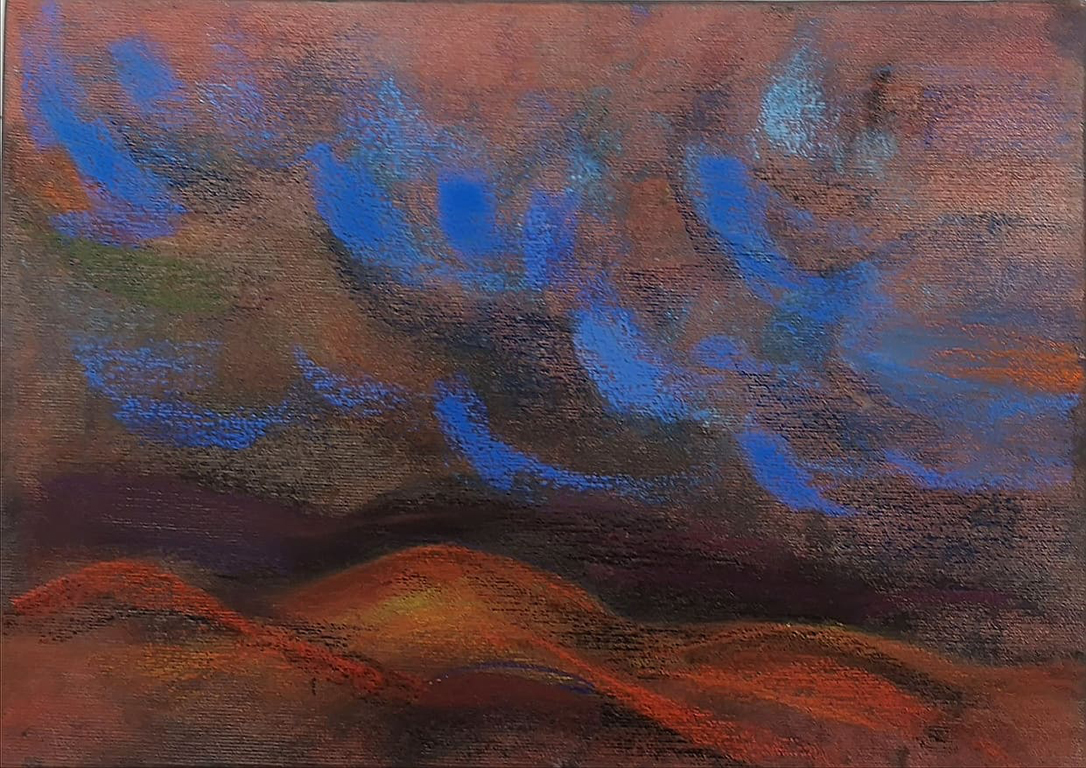 <p>Калина Тасва,Облаци, пастел/платно</p>