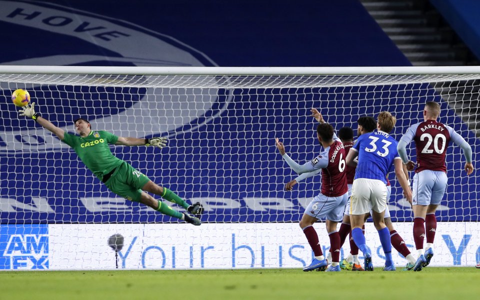 Брайтън и Астън Вила не излъчиха победител в мач от