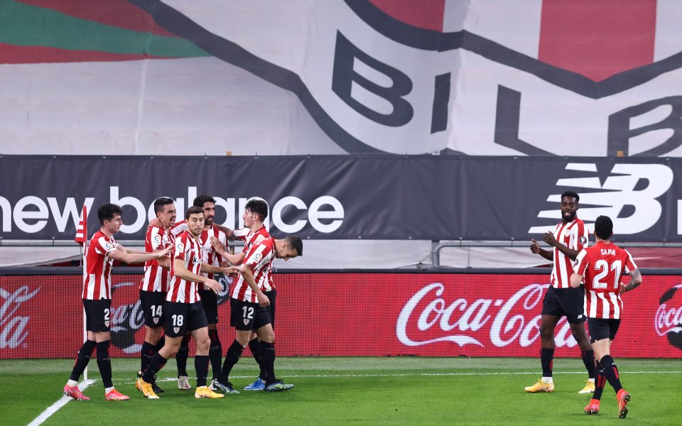 Отборът на Атлетик Билбао стигна до инфарктна победа с 2:1