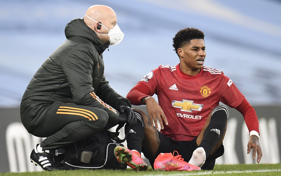 Нападателят на Манчестър Юнайтед Маркъс Рашфорд се е разминал с