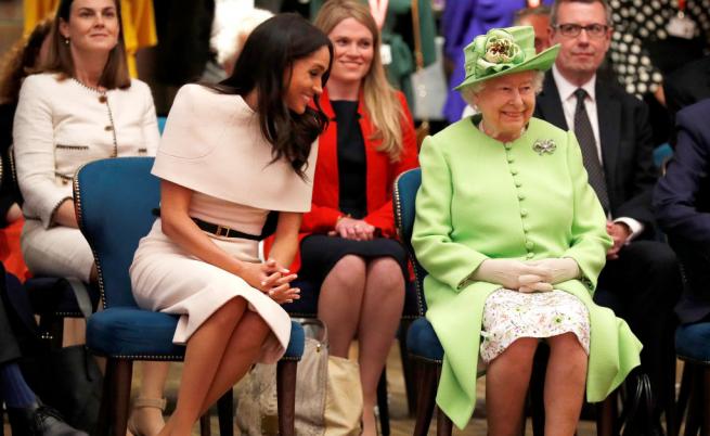  Меган Маркъл и Кралица Елизабет II 