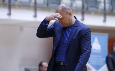 Треньорът на баскетболния Левски Константин Папазов говори след загубата