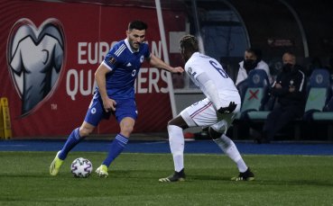 Босна и Херцеговина и Франция играят при 0 1 във втори мач от