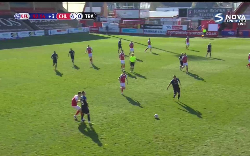 Вижте всички попадения от срещата между Челтнъм и Транмиър от