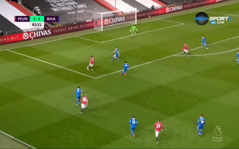 Манчестър Юнайтед - Брайтън 2:1 /репортаж/