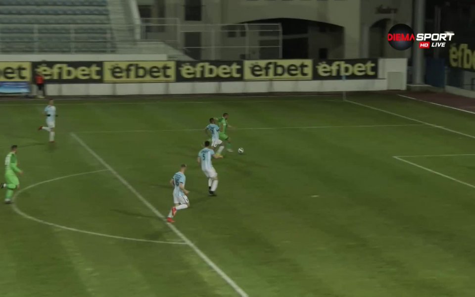 В 77-ата минута на двубоя между тимовете на Созопол и