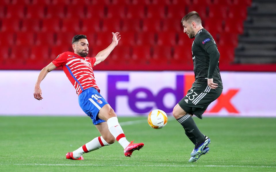 Гранада и Манчестър Юнайтед играят при 0:1 в първи 1/4-финал