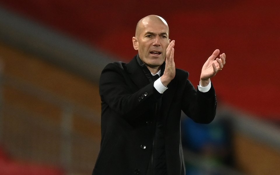 Автобусът, с който отборът на Реал Мадрид пристигна на &bdquo;Анфийлд&ldquo;,