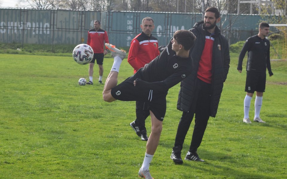 Локомотив Пловдив проведе сутрешна интензивна тренировка преди тазвечершния си двубой