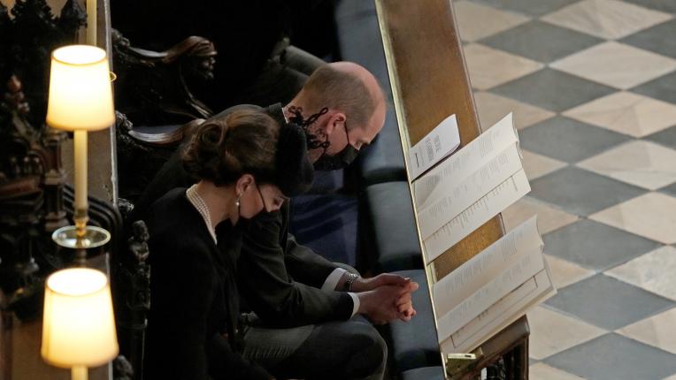  Кейт Мидълтън на погребението на принц Филип 