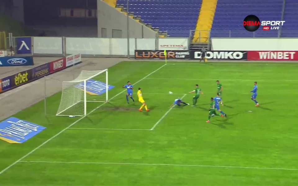 Лудогорец поведе на Левски още в 8-та минута на голямото