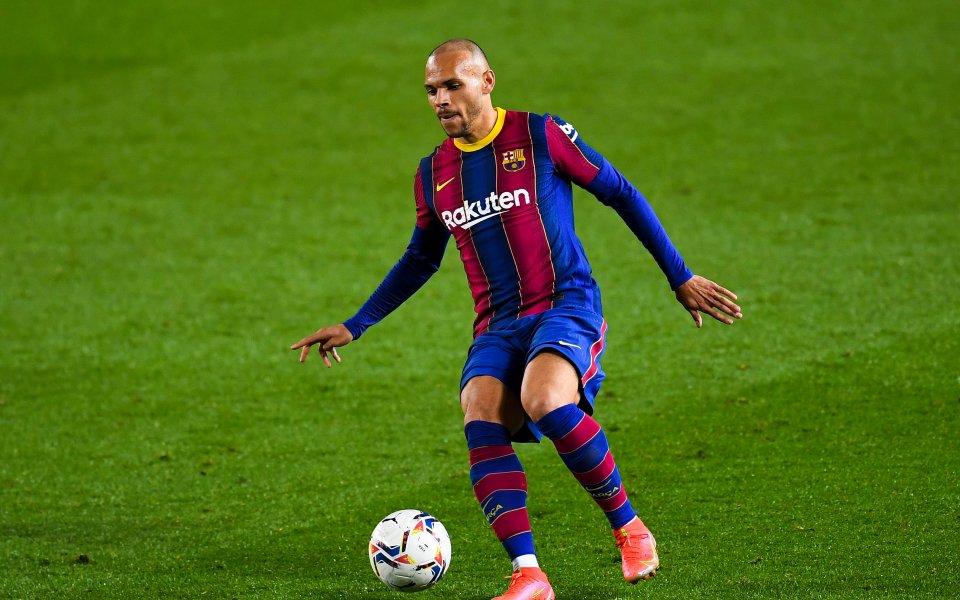 Нападателят на Барселона Мартин Брайтуайт е изкълчил глезена си на