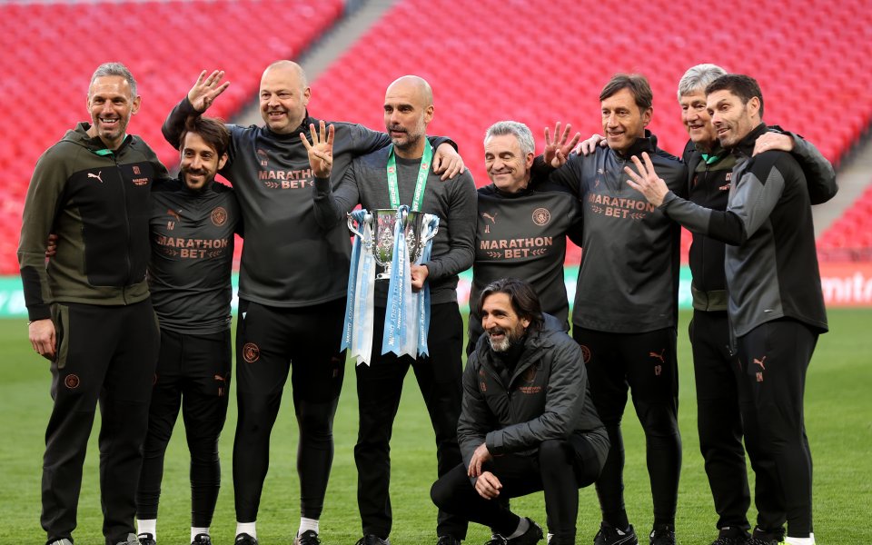 Мениджърът на Манчестър Сити Хосеп Гуардиола спечели своя 30 трофей