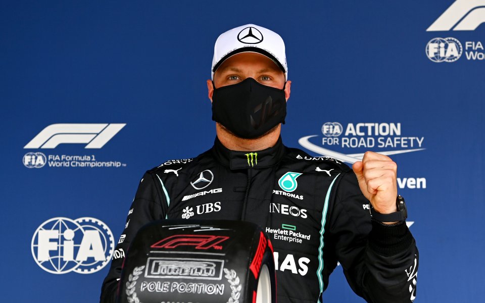 Валтери Ботас с Мерецедес ще стартира от първа позиция в