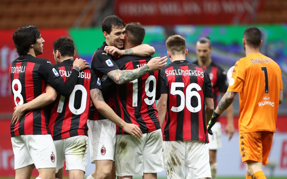 Милан постигна победа с 2:0 срещу един от аутсайдерите в