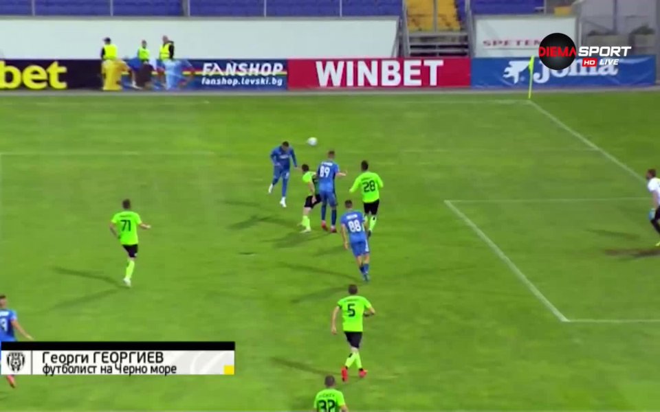 Спасяване на Георги Георгиев от Черно море срещу Левски.