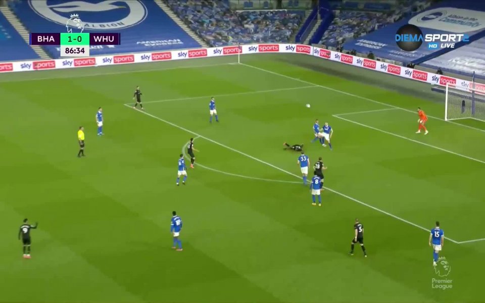 Брайтън - Уест Хем Юнайтед 1:1 /репортаж/