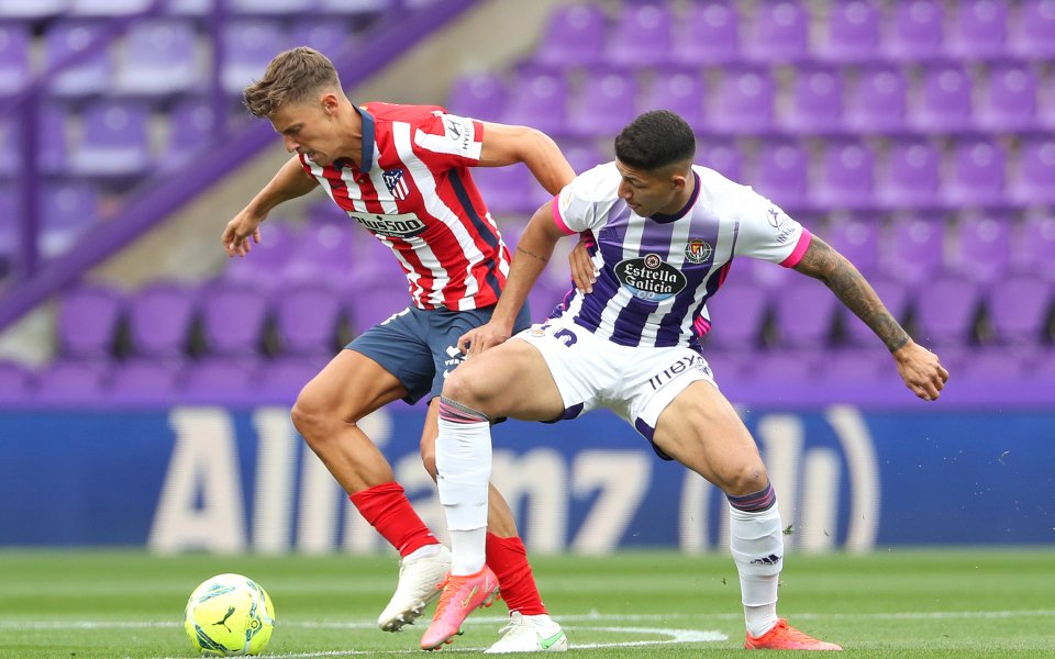 Отборите на Реал Валядолид и Атлетико Мадрид играят при