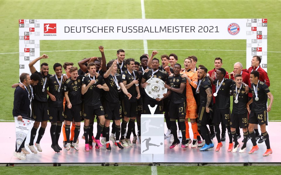 Награждаване на Байерн Мюнхен като шампион в Бундеслигата, 22.05.2021 г.