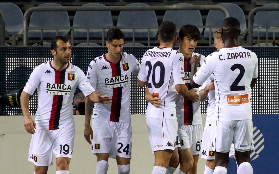 Отборът на Дженоа победи Каляри с 1:0 в последен мач