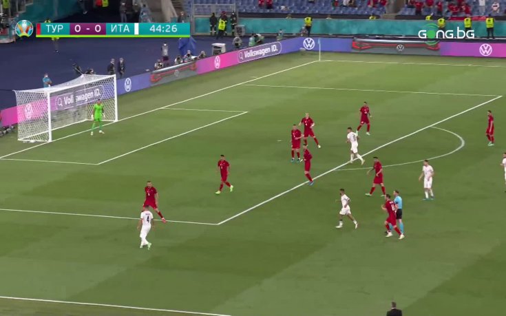 Италия с бурни претенции за дузпа срещу Турция - ВАР не я отчете
