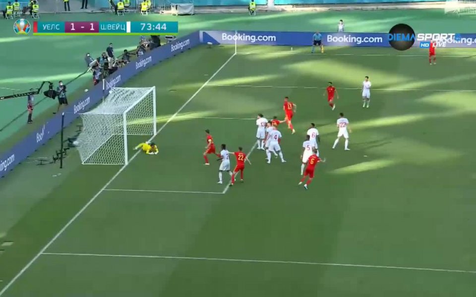 Уелс - Швейцария 1:1 /репортаж/