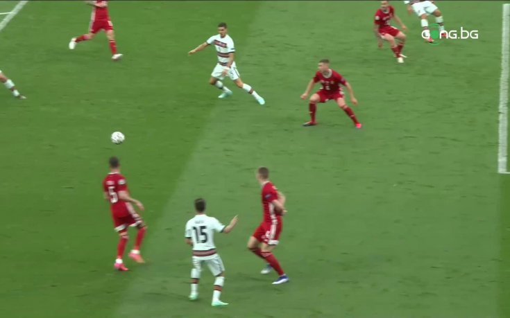 Голът на Рафаел Герейро срещу Унгария