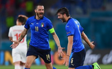 Италия победи убедително с 3 0 Швейцария във втори двубой за двата отбора