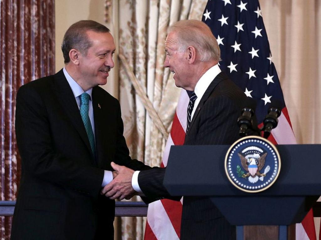 Президентът на САЩ Джо Байдън и турският президент Тайип Ердоган