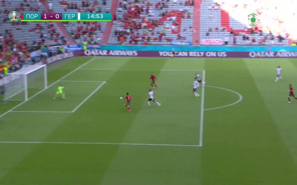 Роналдо изведе Португалия напред с първия си гол срещу Германия