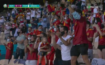 В 26 ата минута Алваро Мората откри резултата Испанецът вкара топката