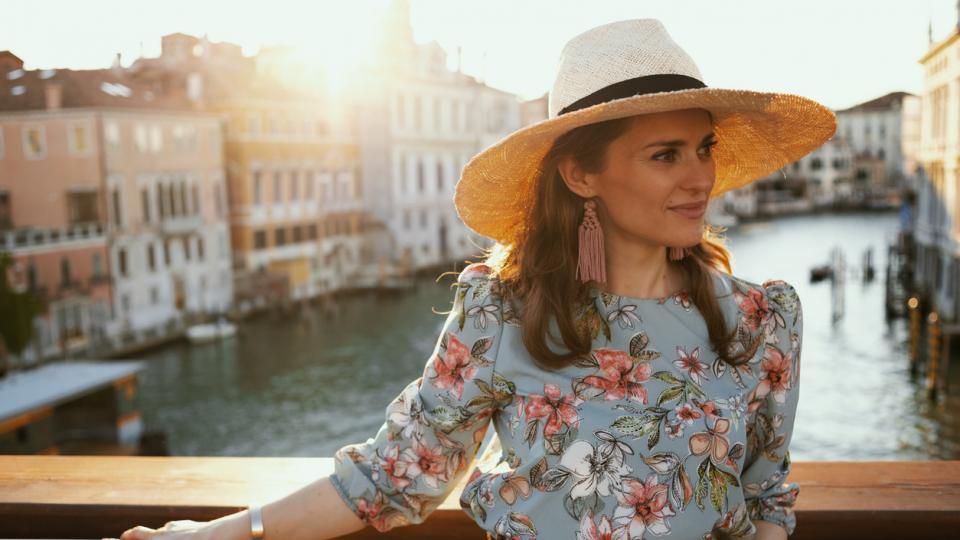 жена Италия пътуване пътешествие лято