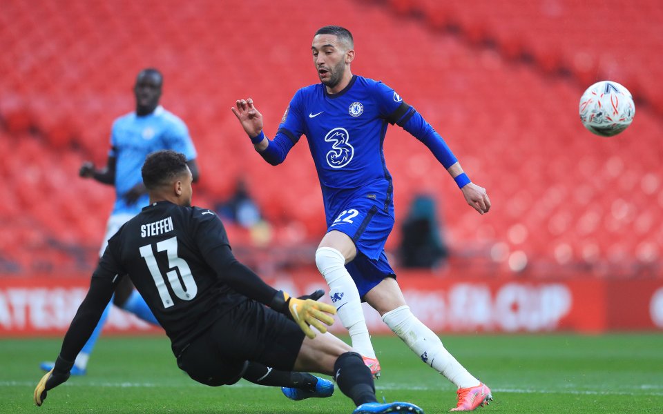 Милан се интересува от привличането на крилото на Челси Хаким