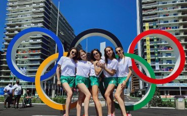 Българският национален отбор по художествена гимнастика пристигна в олимпийското село