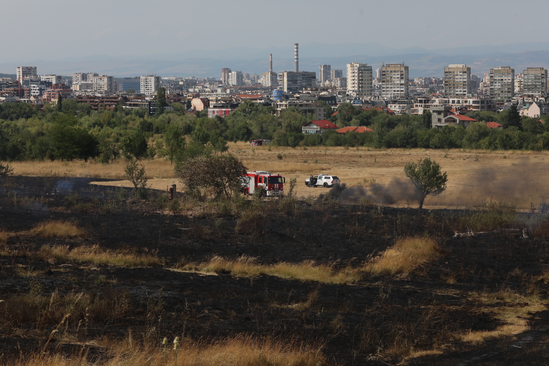 <p>Пожар в София на Околовръстното шосе</p>