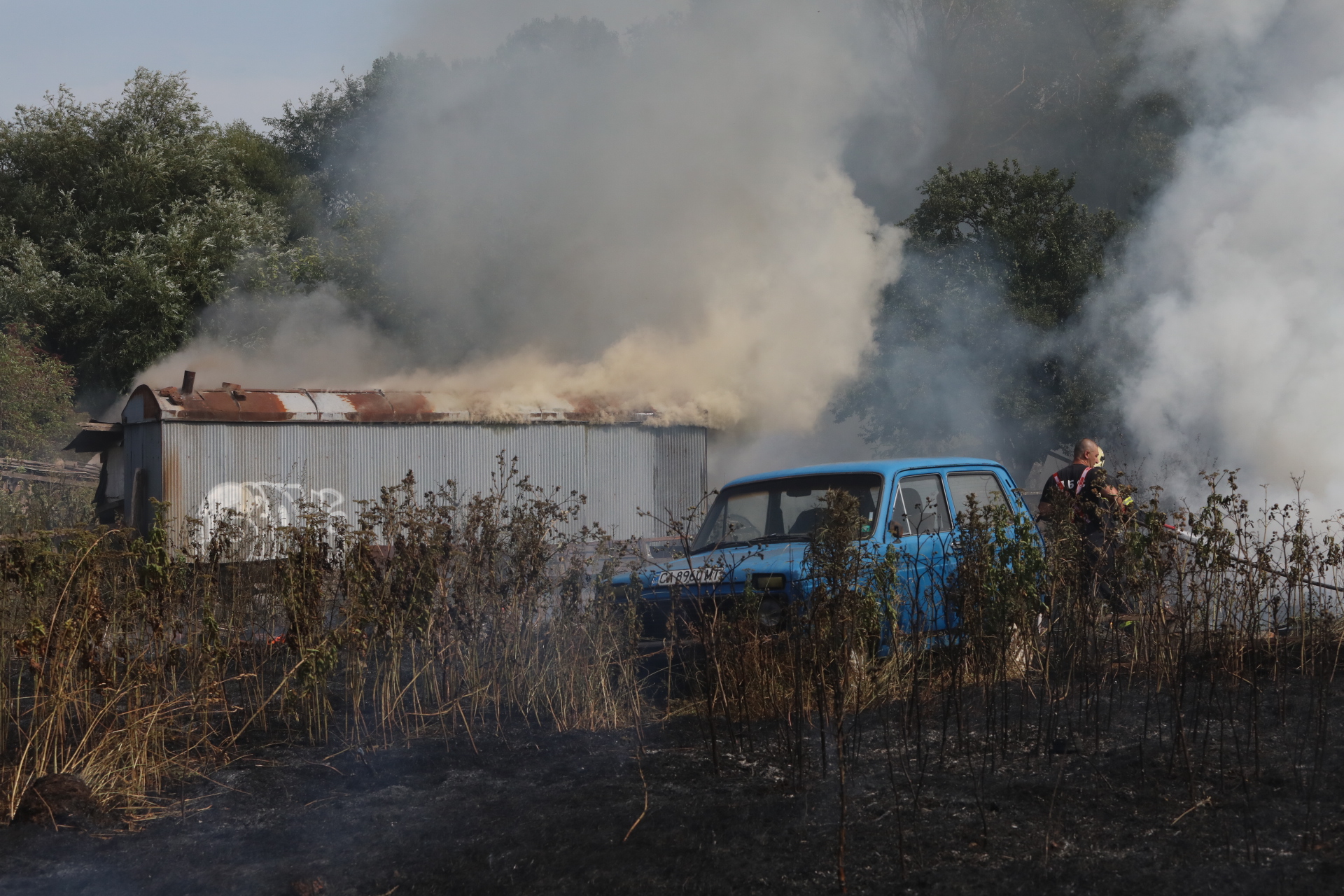 <p>Пожар в София на Околовръстното шосе</p>