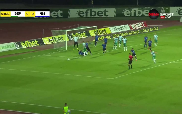 Берое - Черно море 0:0 /първо полувреме/