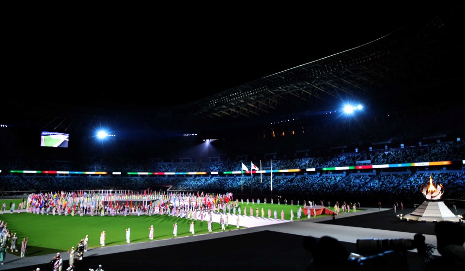 Българската делегация на закриването на Олимпийските игри в Токио1