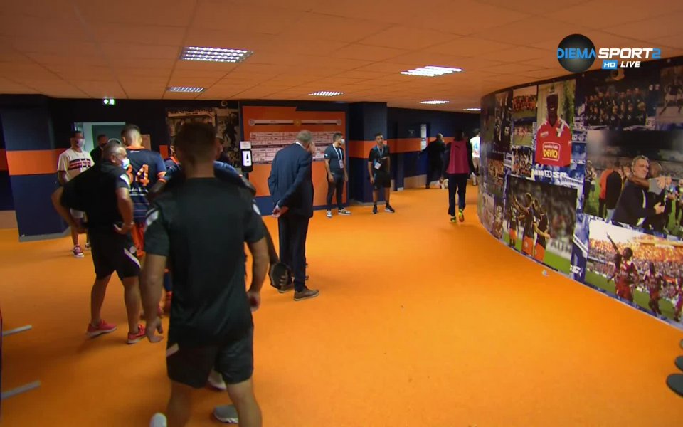 Двубоят между Монпелие и Марсилия бе временно прекъснат. В самия