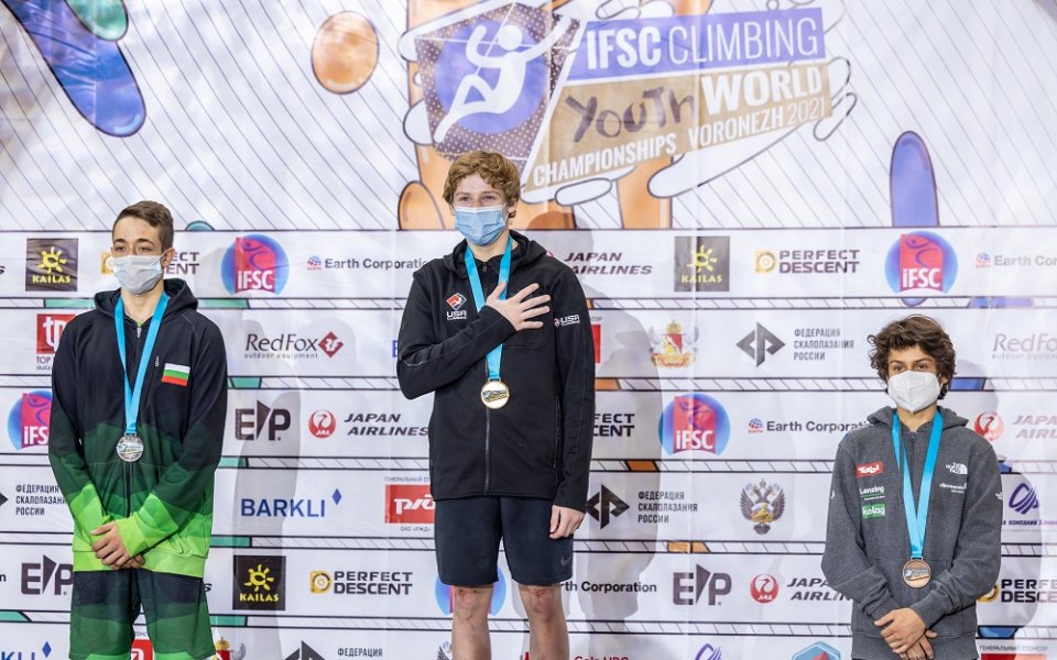 Николай Русев спечели сребърен медал на световното първенство по спортно катерене