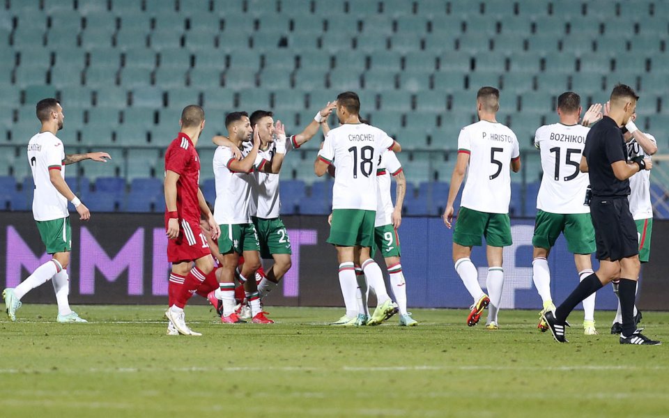 България играе срещу Грузия при резултат 4:0 в приятелски мач,