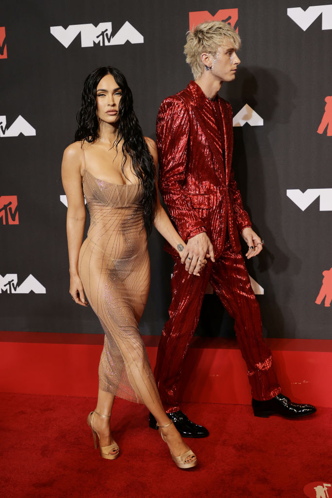 <p>Меган Фокс на червения килим на видео музикалните награди MTV</p>
