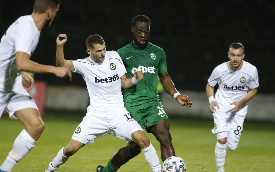 Славия победи Лудогорец с 1:0, като това бе едва третият