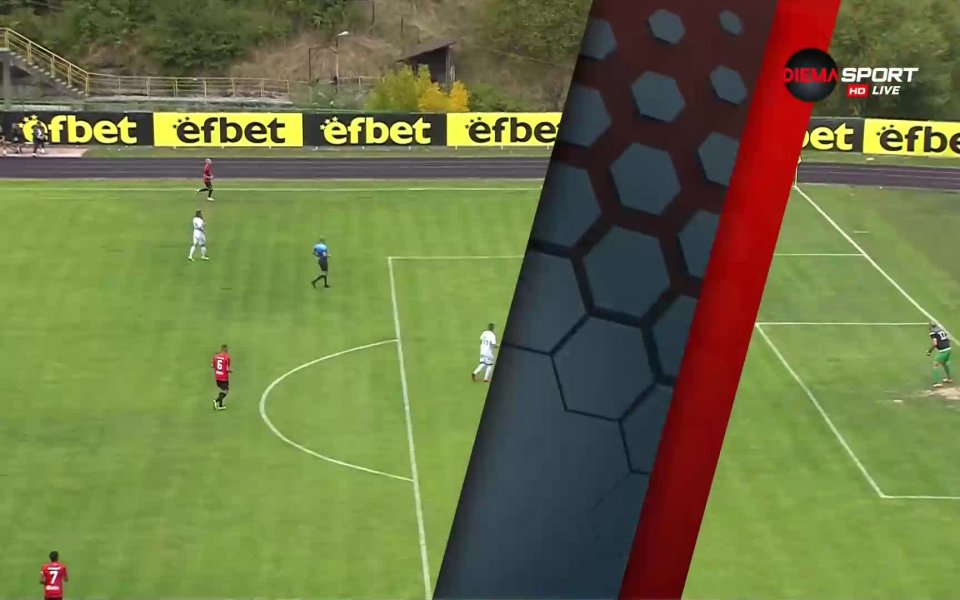 След 19 минути игра "червено-черните" в тази среща от Пловдив