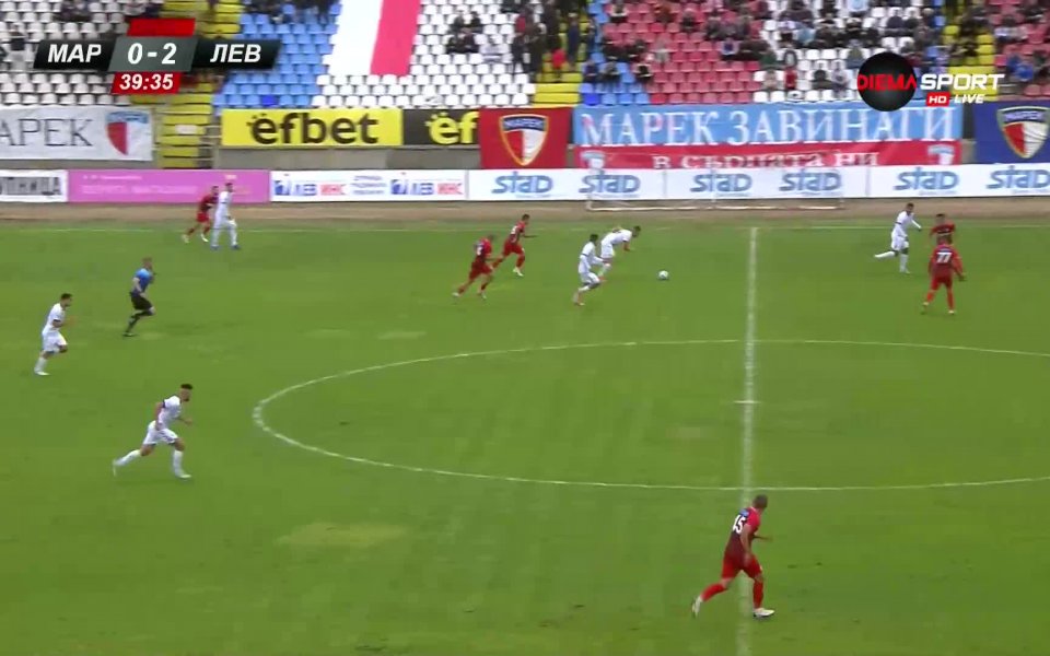 Марек - Левски 0:2 /първо полувреме/
