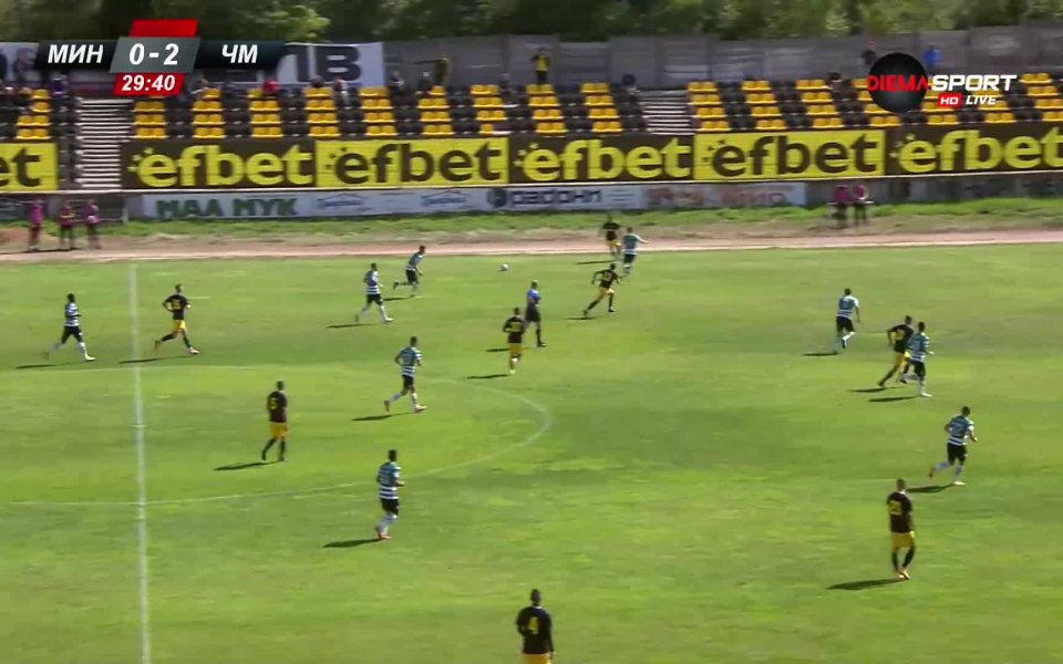 Миньор Перник - Черно море 0:2 /първо полувреме/
