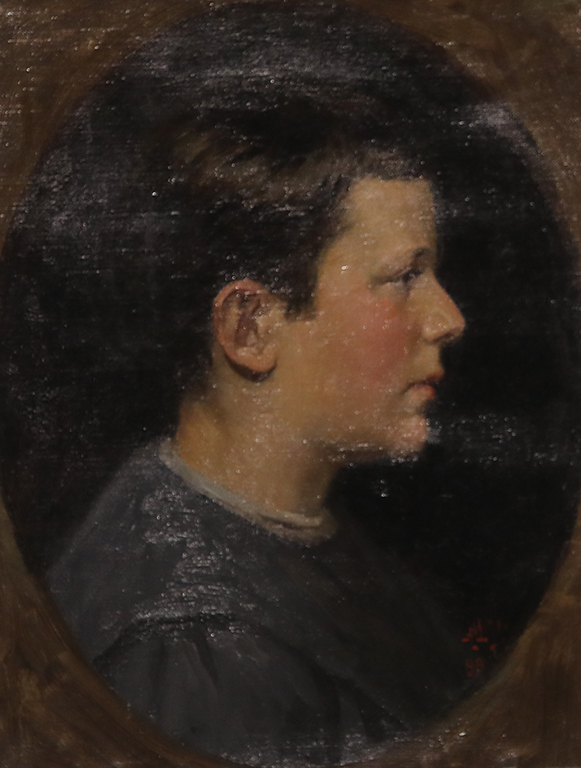 <p>Антон Митов (1862-1930) Детска глава /Синът на художника/ 1899 г.</p>