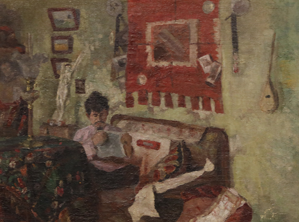 <p>Асен Белковски (1879-1957) В ателието 1900 г.</p>